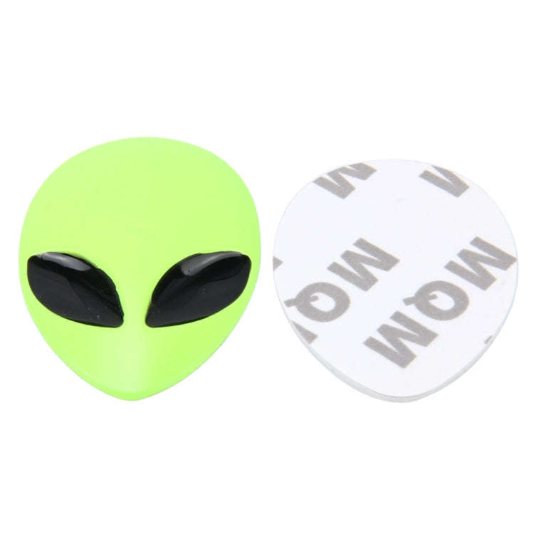 Wizard Head Shape Auto Sticker 3D Metal Fashion Car Stickers(Fluorescent Green Light)