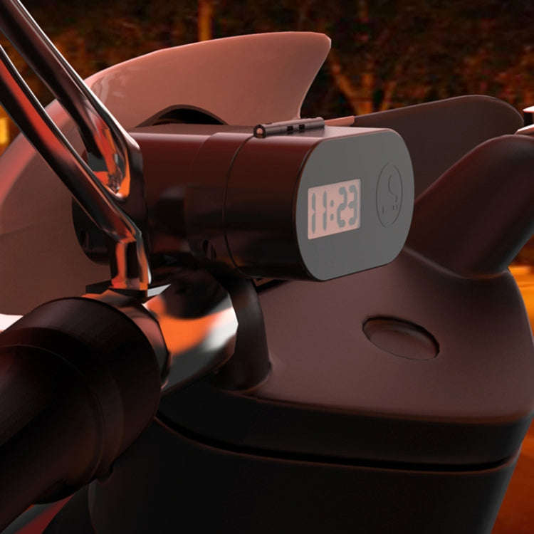 3A Motorcycle Multi-functional Cigarette Lighter Socket Voltmeter + Cigarette Lighter Socket + Du...