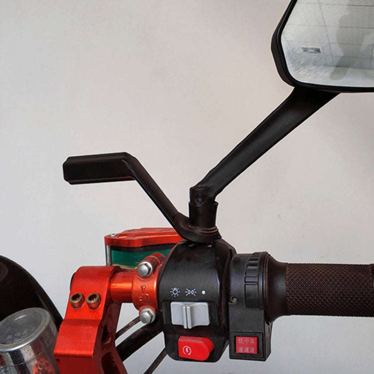 Motorcycle Rear View Mirror Aluminum Alloy Bracket(Red)