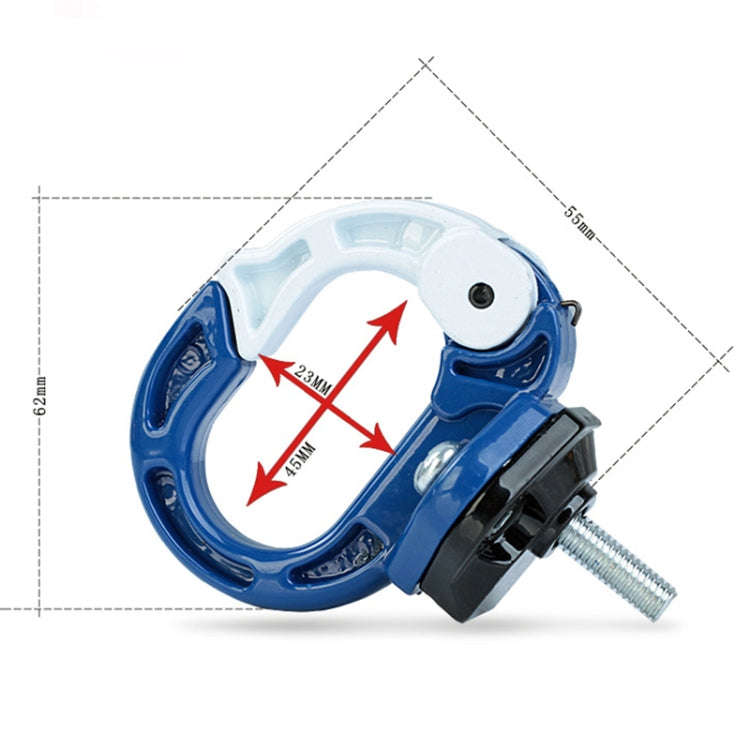 Durable Aluminum Alloy Bag Hook for Motorcycle / Bicycle(Black)