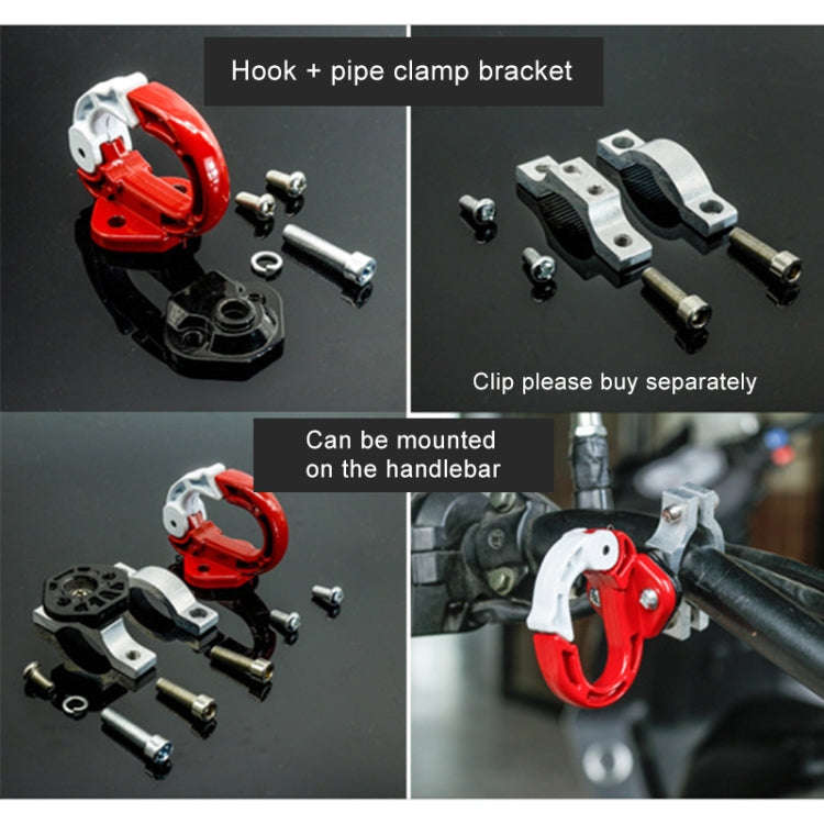 Durable Aluminum Alloy Bag Hook for Motorcycle / Bicycle(Blue)