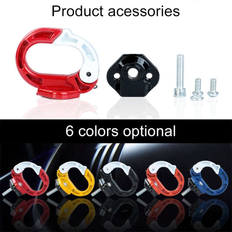 Durable Aluminum Alloy Bag Hook for Motorcycle / Bicycle(Yellow)