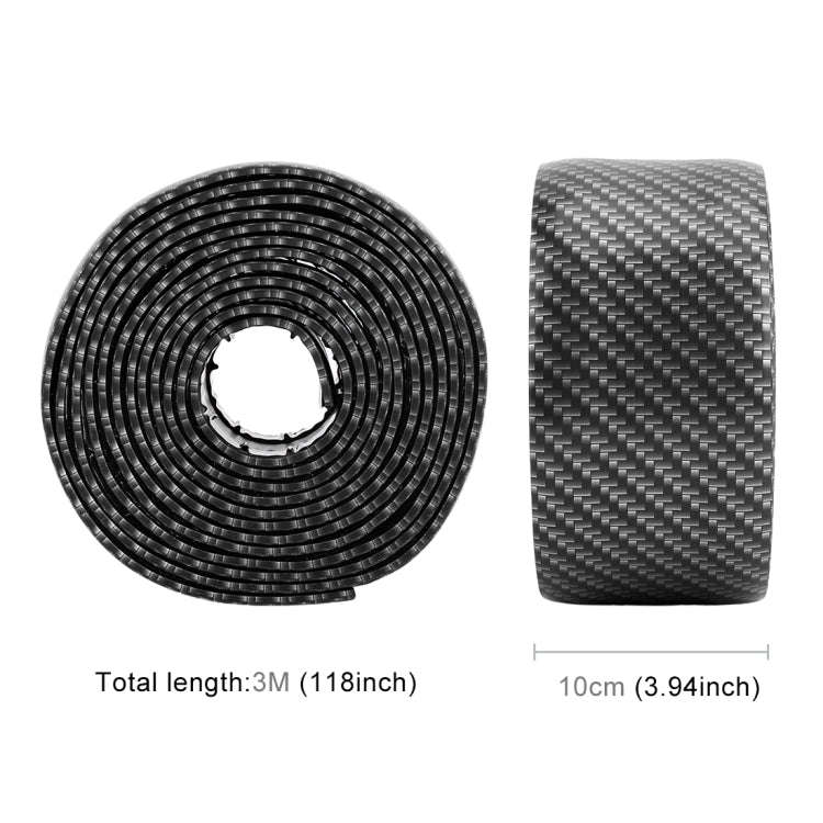 Universal Car Door Threshold Decoration Strip Decorative Sticker, Size : 10CM x 3M(Black)