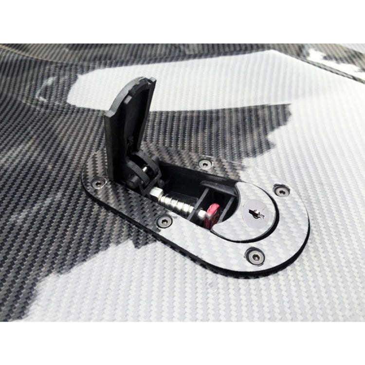 A Pair Car Modified Hood Lock General Racing Car Cover Lock with Keys(Black)
