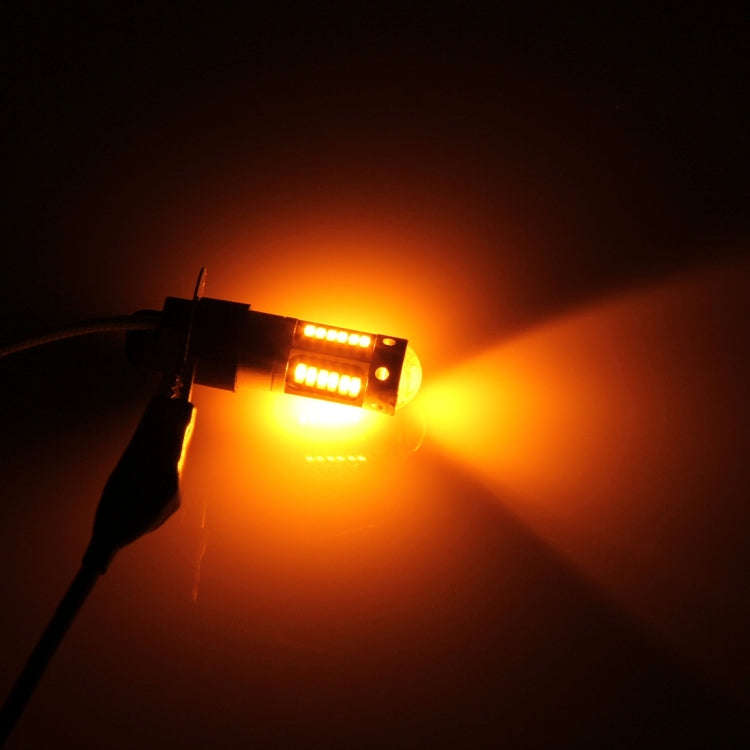 2 PCS H3 10W 30 SMD-4014 LEDs Car Fog Light, DC 12V(Orange Light)