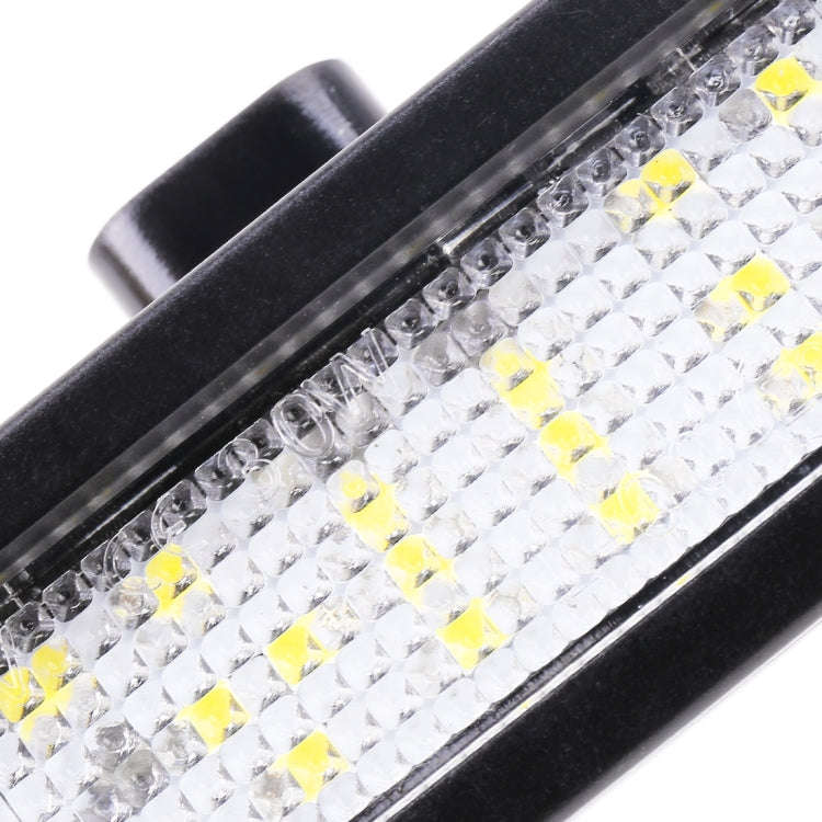 2 PCS DC 12V 3W 150LM 6000K LED License Plate Light 18LEDs SMD-3528 Bulbs Lamps for Ford Mustang ...
