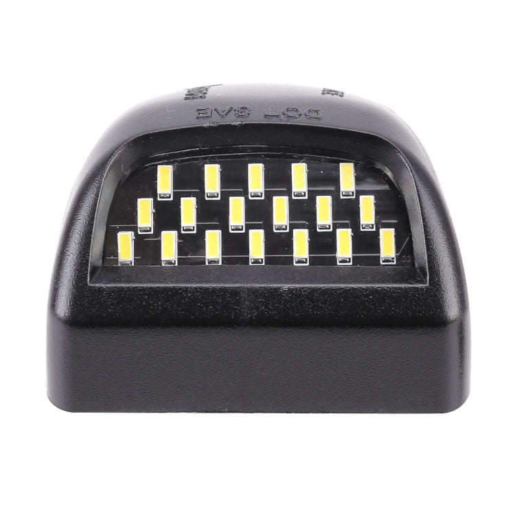 2 PCS DC 12V 3W 150LM 6000K LED License Plate Light 18LEDs SMD-4014 Bulbs Lamps for Chevrolet