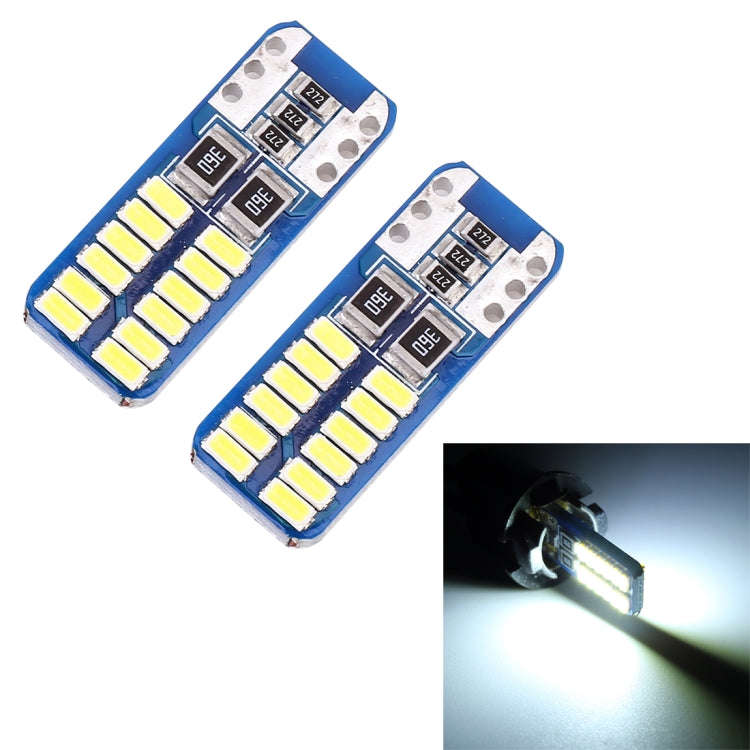 2 PCS T10 / W5W / 168 / 194 DC12V 1.4W 6000K 90LM 12LEDs SMD-3014 Car Reading Lamp Clearance Ligh...