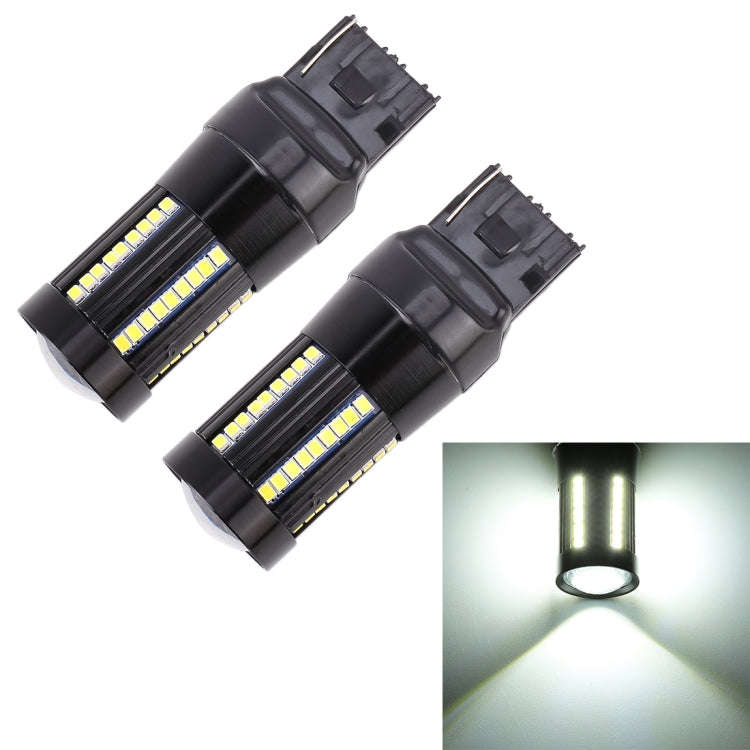 2 PCS T20 / 7443  DC9-16V / 8.2W(H) 2.7W(L) / 6000K / 655LM Car Auto Brake Lights 66LEDs SMD-2016...