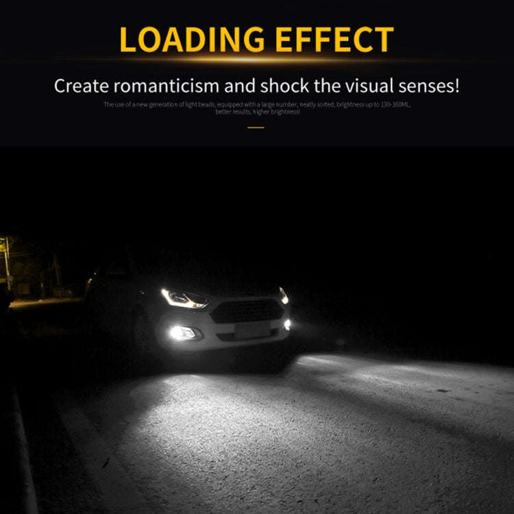 2 PCS H4 DC9-16V / 8.2W(H) 2.7W(L) / 6000K / 655LM Car Auto Fog Light 66LEDs SMD-2016 Lamps