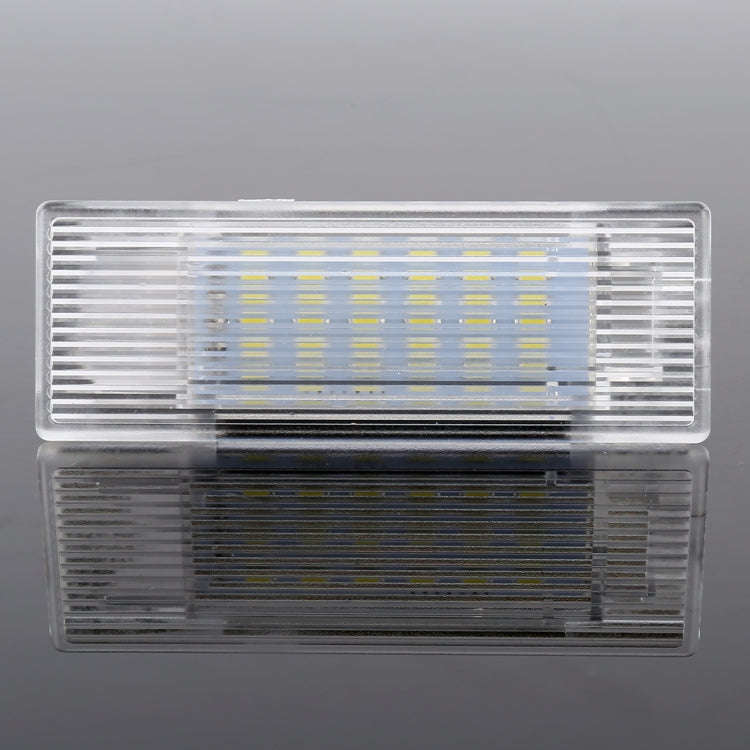 2 PCS LED Car DC 12V 1.5W 6000K 100LM Door Lights 18LEDs SMD-3014 Lamps for BMW F10(White Light)