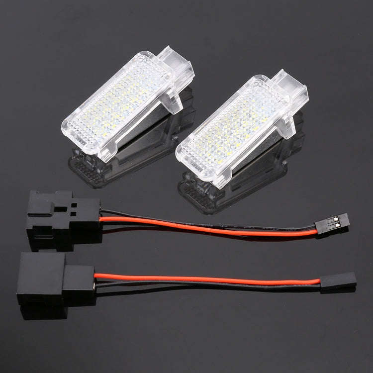 2 PCS LED Car DC 12V 1.5W Door Lights Lamps for Audi / Volkswagen(Blue Light)