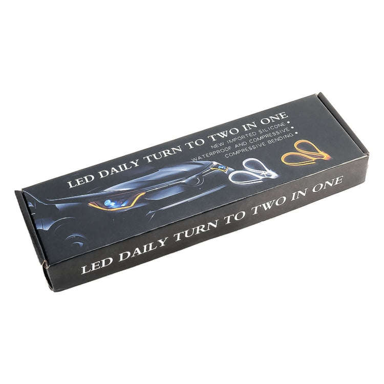 2 PCS 60cm DC12V 5W Ultra-thin Car Auto Double Colors Turn Lights / Running Lights (Turn Lights: ...