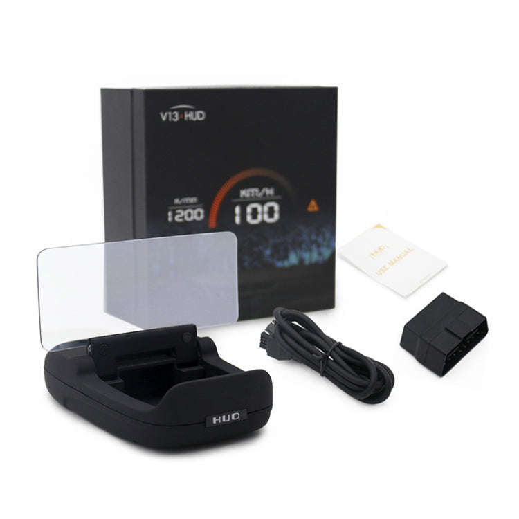 V13 4.5 inch Universal Car OBD HUD Vehicle-mounted Head Up Display