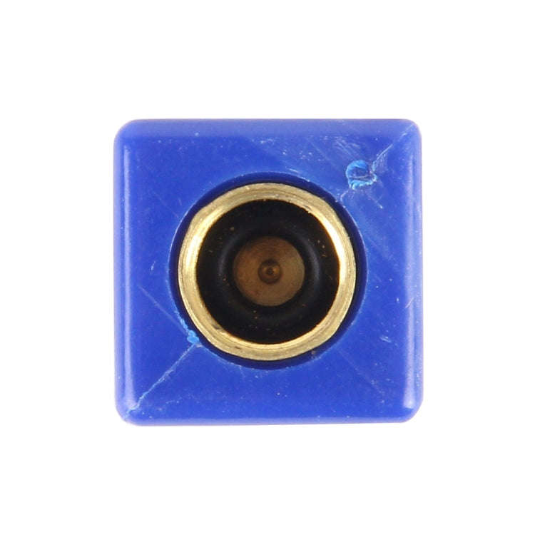 4 PCS Plastic Plated Dice Shape Universal Tire Valve Stem Cap(Blue)