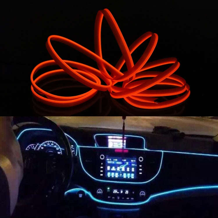 2M Cold Light Flexible LED Strip Light For Car Decoration(Red Light)