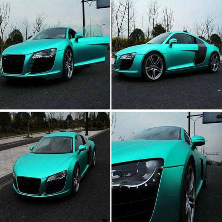 1.52m × 0.5m Ice Blue Metallic Matte Icy Ice Car Decal Wrap Auto Wrapping Vehicle Sticker Motorc...