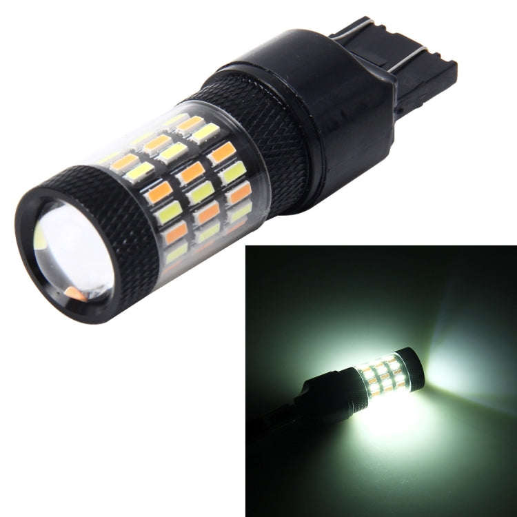 7443 5W 350LM 60LEDs DC 12V 6000K SMD-4014 Car Auto Brake Light Turn Signal Lights (White Light+Y...