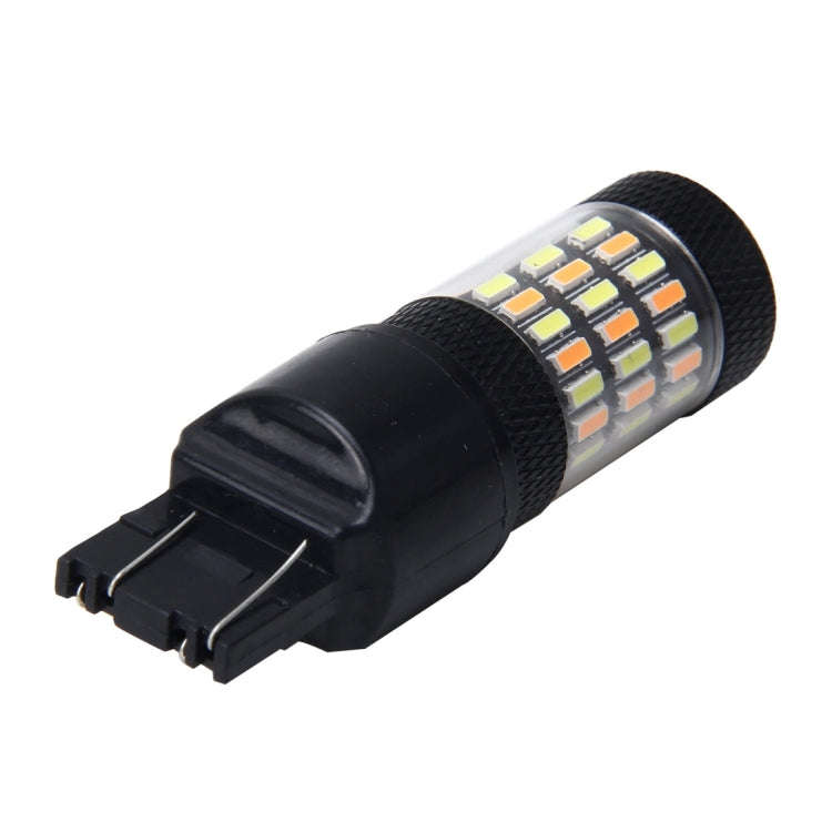 7443 5W 350LM 60LEDs DC 12V 6000K SMD-4014 Car Auto Brake Light Turn Signal Lights (White Light+Y...