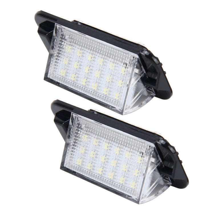 2 PCS License Plate Light with 18  SMD-3528 Lamps for BMW E36(1992-1998)2W 120LM,6000K, DC12V ...