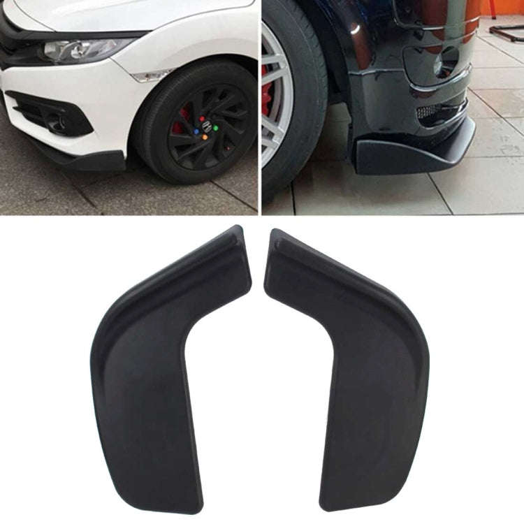 2 PCS Universal Fit Car Front Bumper Spoiler Lip Splitter Diffuser SUV ABS Front Shovel, Length: ...