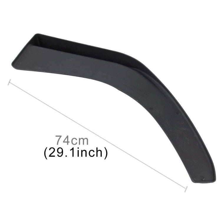 2 PCS Universal Fit Car Front Bumper Spoiler Lip Splitter Diffuser SUV ABS Front Shovel, Length: ...