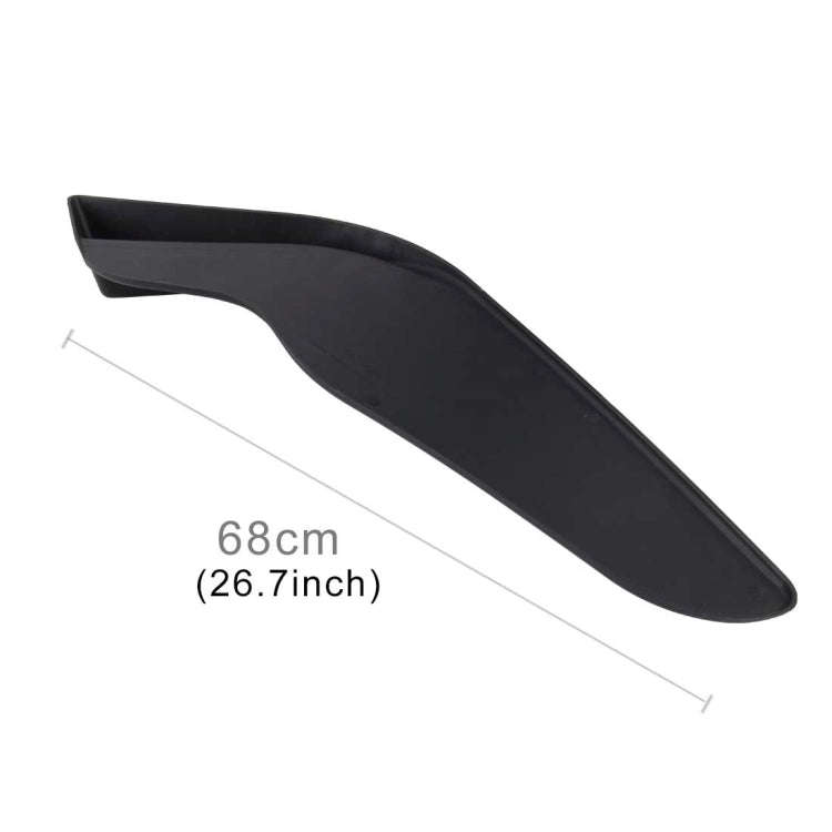2 PCS Universal Fit Car Front Bumper Spoiler Lip Splitter Diffuser SUV ABS Front Shovel, Length: ...