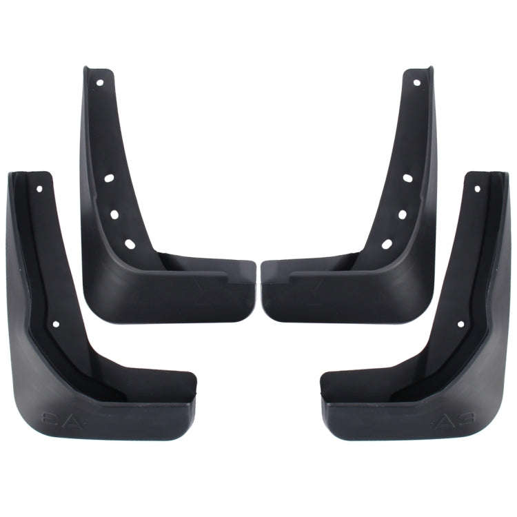 4 PCS Car Auto Semi-Rigid PVC Splash Flaps Mudguards Fender Guard for Audi A3 Sedan 2014