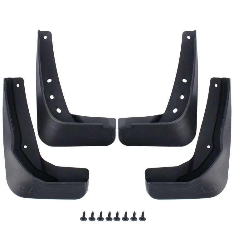4 PCS Car Auto Semi-Rigid PVC Splash Flaps Mudguards Fender Guard for Audi A3 Sedan 2014