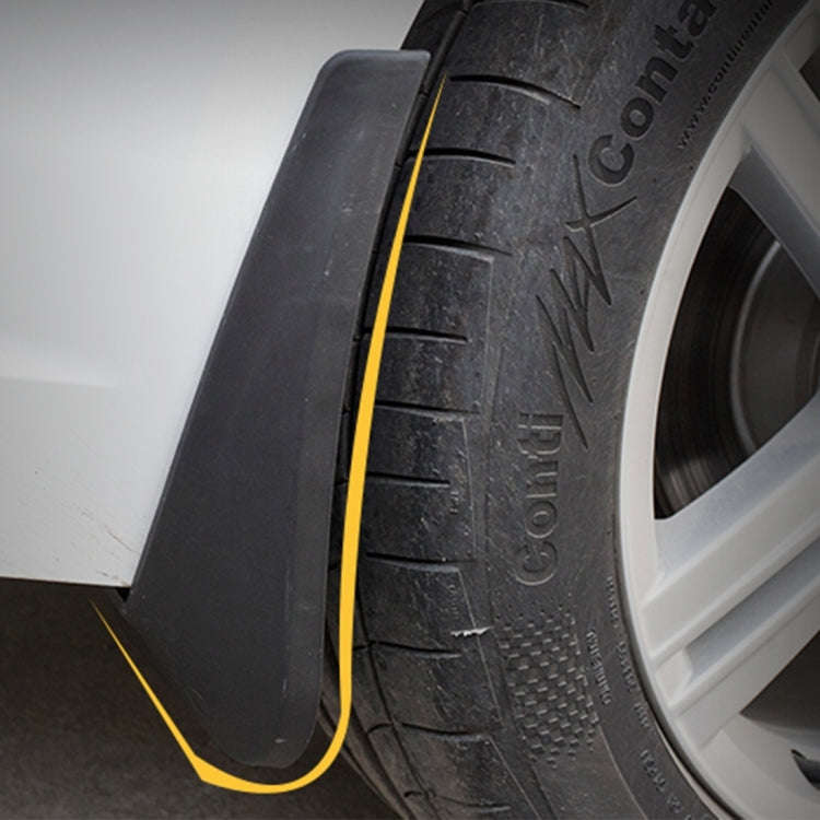 4 PCS Car Auto Semi-Rigid PVC Splash Flaps Mudguards Fender Guard for Audi A3 Sedan 2014