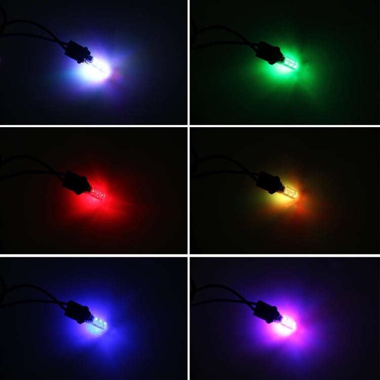 2 PCS T10 2W Auto Flash Strobe Fade Smooth Remote Controlled Colorful LED Clearance Decorative Li...