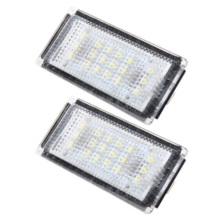 2 PCS License Plate Light with 18  SMD-3528 Lamps for BMW E46 2D M3,2004-2006,2W 120LM,6000K, DC1...