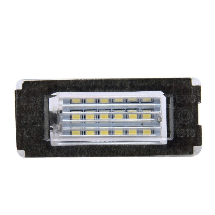 2 PCS License Plate Light with 18  SMD-3528 Lamps for BMW MINI R56,2W 120LM,6000K, DC12V (White L...