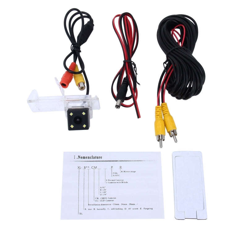 656x492 Effective Pixel NTSC 60HZ CMOS II Waterproof Car Rear View Backup Camera With 4 LED Lamps...