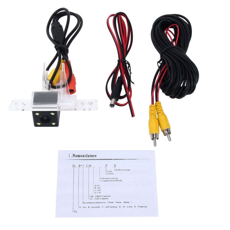 656×492 Effective Pixel  NTSC 60HZ CMOS II Waterproof Car Rear View Backup Camera With 4 LED Lam...