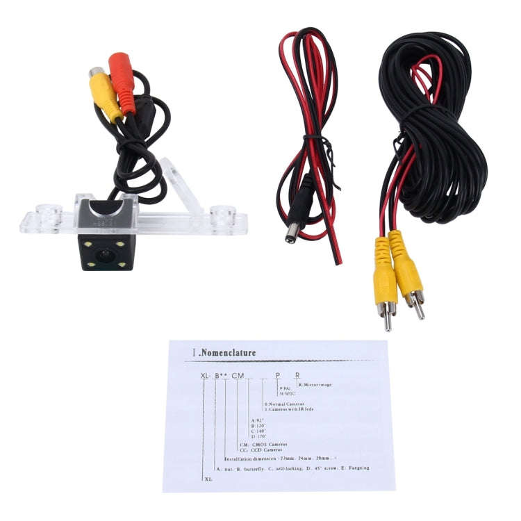 656×492 Effective Pixel  NTSC 60HZ CMOS II Waterproof Car Rear View Backup Camera With 4 LED Lam...