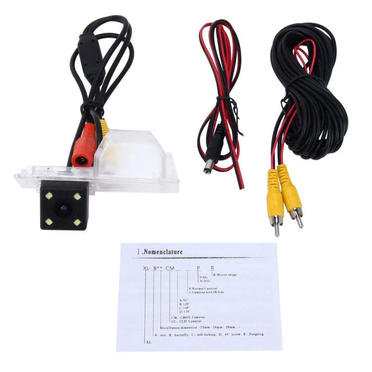 656x492 Effective Pixel NTSC 60HZ CMOS II Waterproof Car Rear View Backup Camera With 4 LED Lamps...