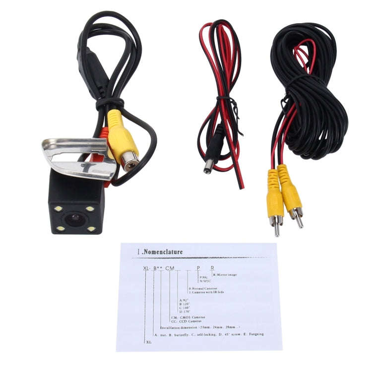 656x492 Effective Pixel NTSC 60HZ CMOS II Waterproof Car Rear View Backup Camera With 4 LED Lamps...