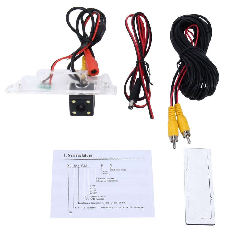 656x492 Effective Pixel NTSC 60HZ CMOS II Waterproof Car Rear View Backup Camera With 4 LED Lamps...