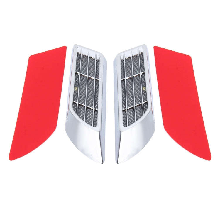 2 PCS Car Body Side Solar Decorative Colorful Strobe Warning Outlet Light