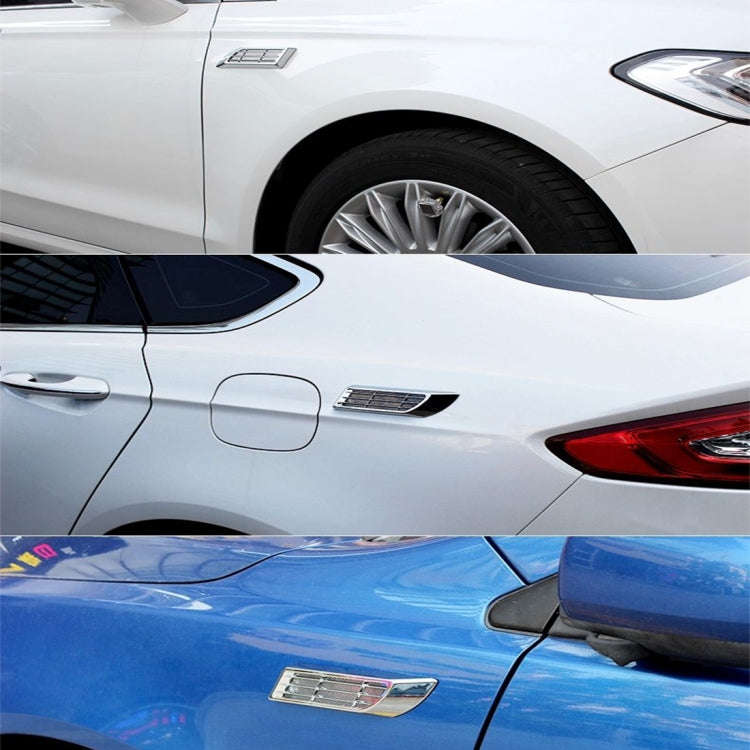 2 PCS Car Body Side Solar Decorative Colorful Strobe Warning Outlet Light