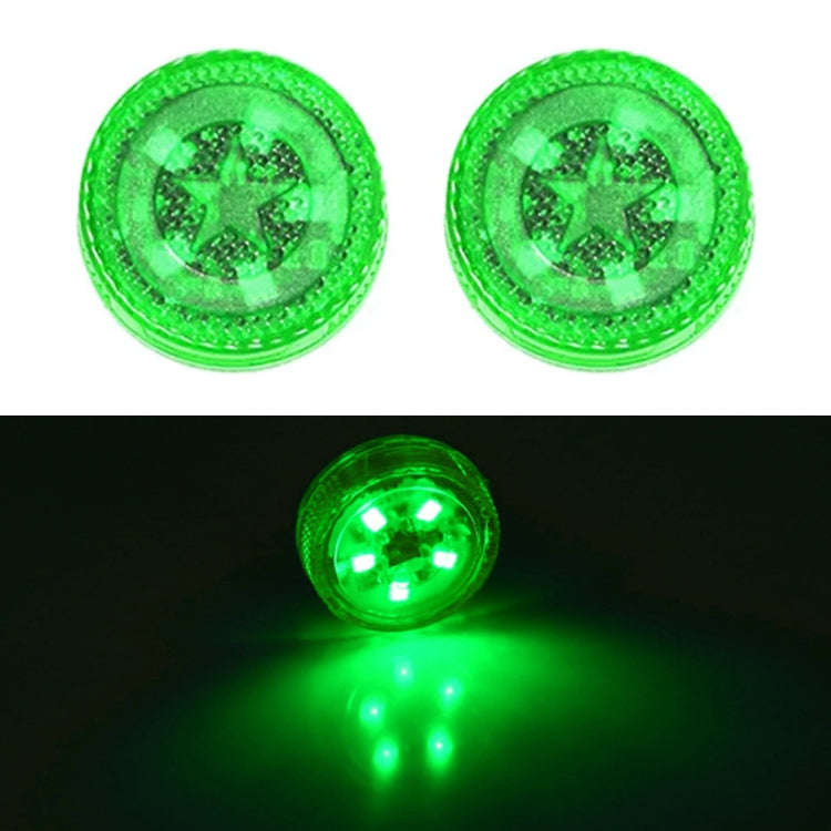 2 PCS Car Door Magnetic Warning Strobe Light Lamp(Green Light)