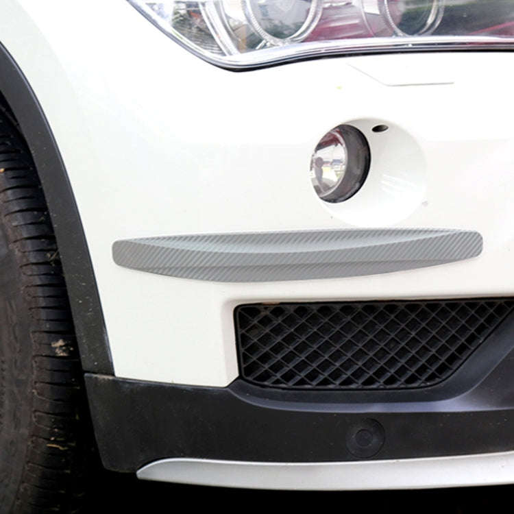 2 PCS Universal Car Body Carbon Fiber Bumper Guard Protector Sticker/Car Crash Bar Bumper Strips ...