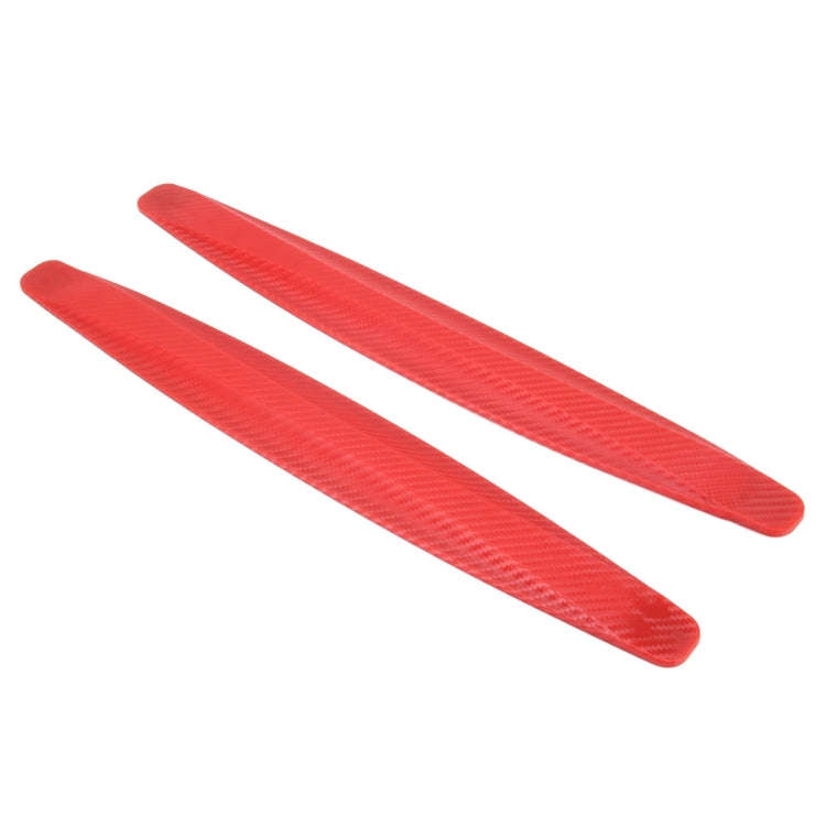 2 PCS Universal Car Body Carbon Fiber Bumper Guard Protector Sticker/Car Crash Bar Bumper Strips ...
