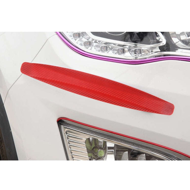 2 PCS Universal Car Body Carbon Fiber Bumper Guard Protector Sticker/Car Crash Bar Bumper Strips ...