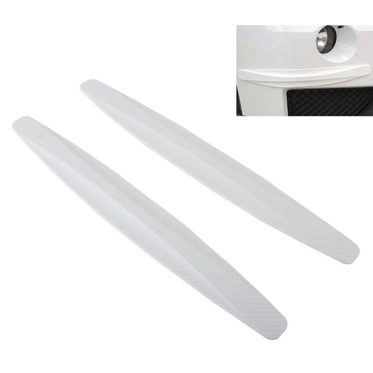 2 PCS Universal Car Body Carbon Fiber Bumper Guard Protector Sticker/Car Crash Bar Bumper Strips ...