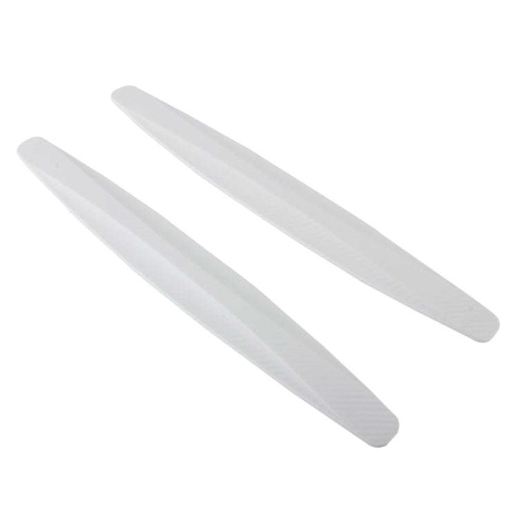 2 PCS Universal Car Body Carbon Fiber Bumper Guard Protector Sticker/Car Crash Bar Bumper Strips ...