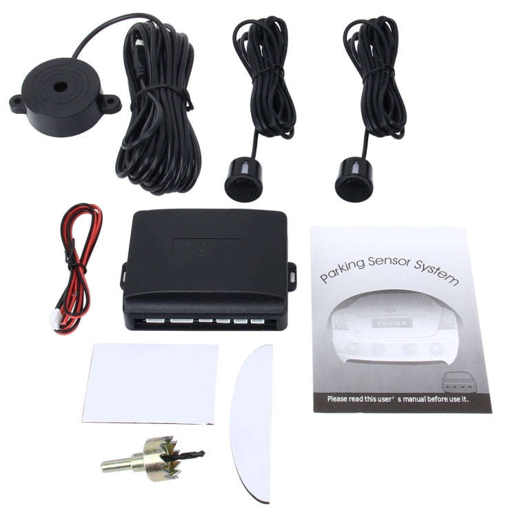 Car Buzzer Reverse Backup Radar System - Premium Quality 2 Parking Sensors Car Reverse Backup Rad...