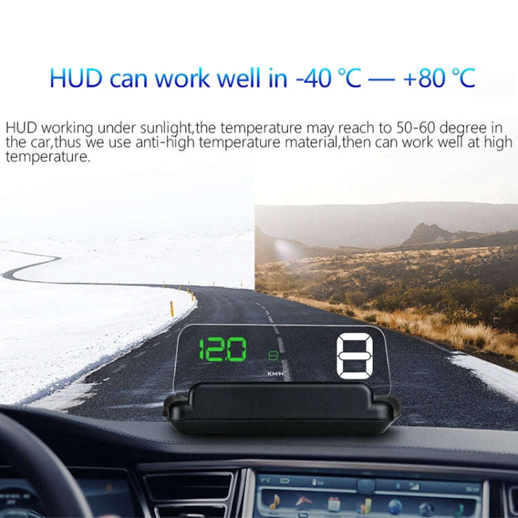 C500 Car HUD Virtual HD Projection Head-up Display, With Adjustable Reflection Board, Speed & RPM...