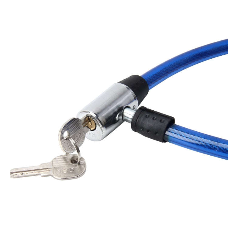 Motorcycle Bike Anti-theft Lock with Keys(Blue)
